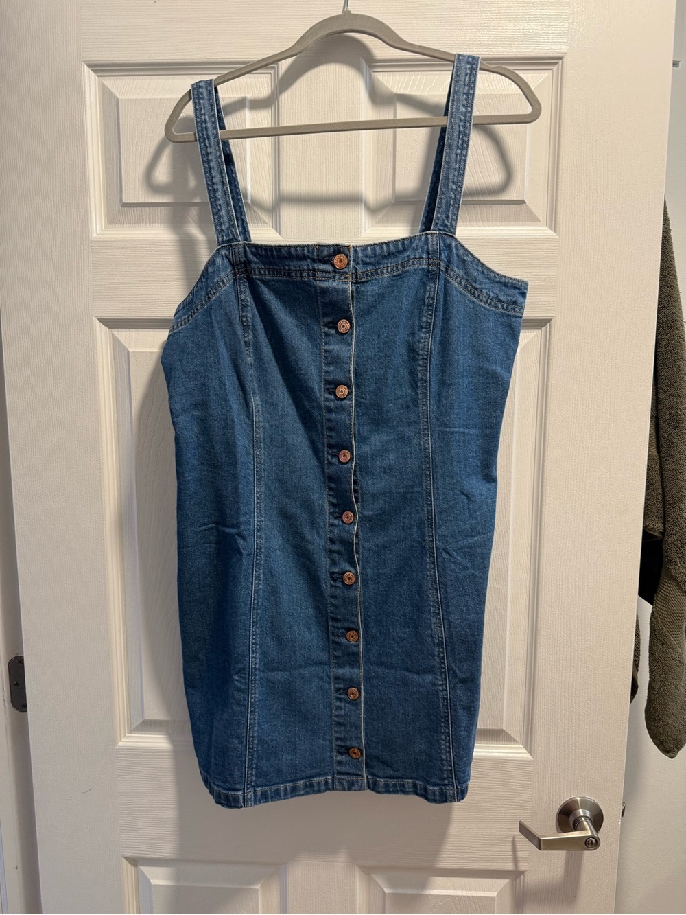 GAP Blue Denim Button-Front Dress